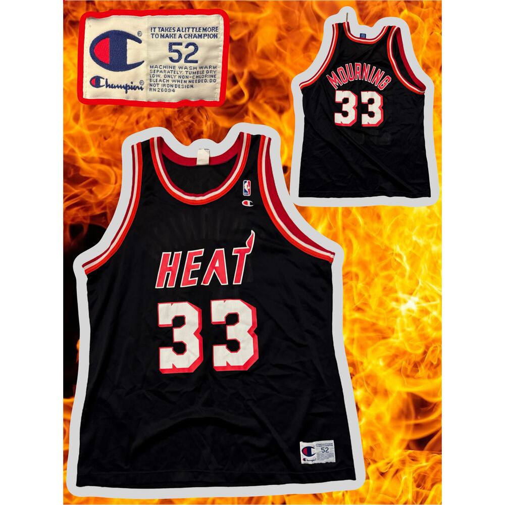 ALONZO MOURNING #33 Miami Heat NBA Jersey — Size 52